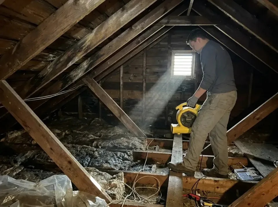 attic-water-damage-drying-proc-007 — frequently asked questions, Emergency Water Extraction & 24/7 Flood Response in Goshen,…